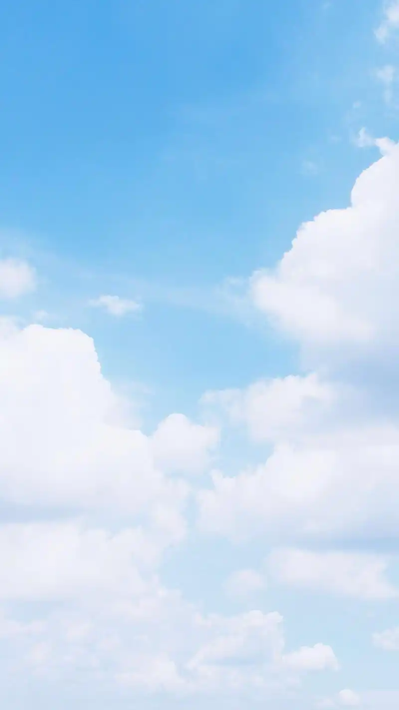 清新养眼蓝天白云手机壁纸