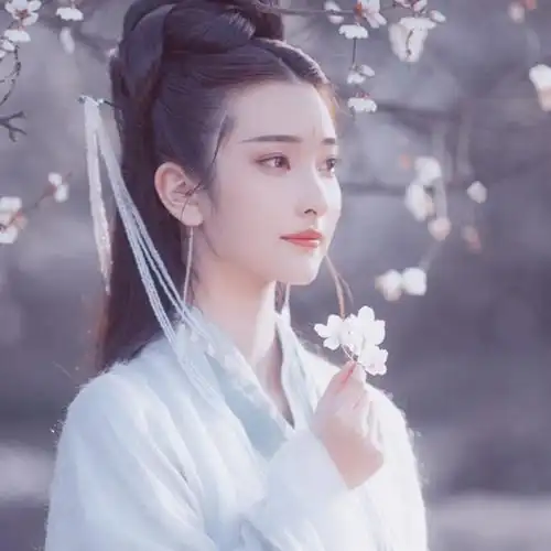 "花影乱,莺声碎,碧云暮合空相对." 古风/汉服/女生头像