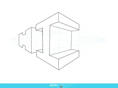 动漫插画基础两点透视练习