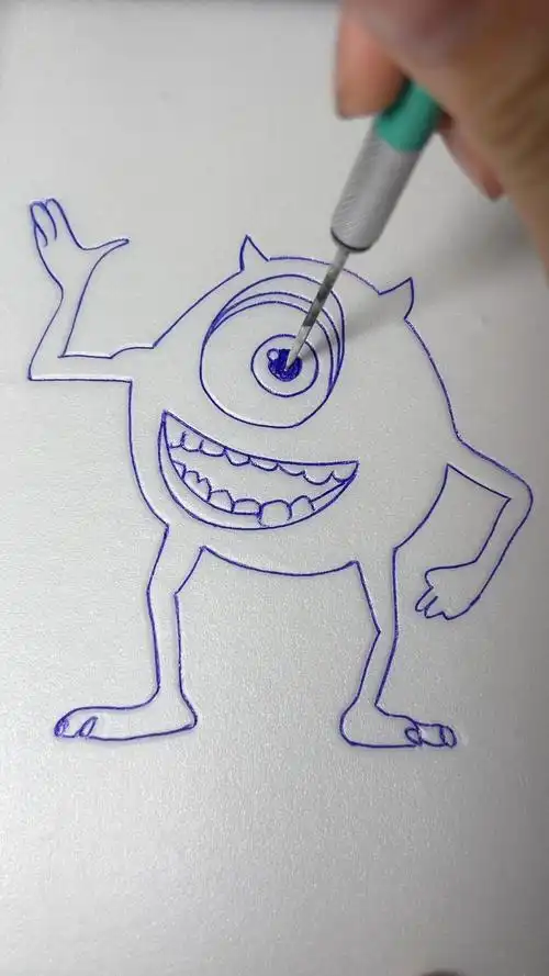 刻画可爱的卡通外星人