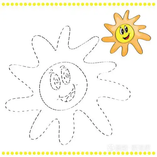 连接的点和着色页插画-正版商用图片0a2jrs-摄图新视界