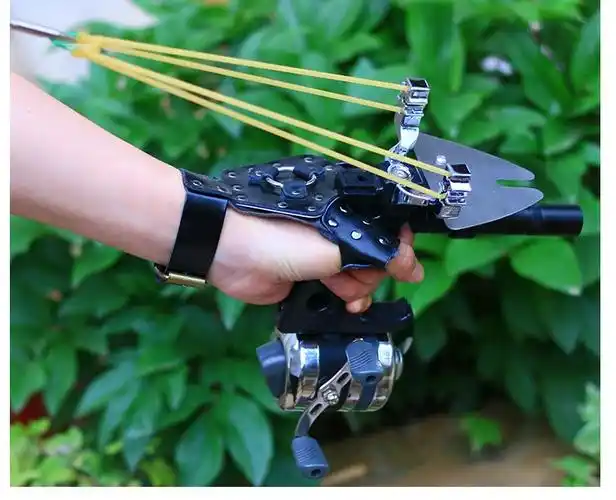 红外线射渔精准弹弓高精度激光弹工鱼鳔打鱼强力户外竞技专业专用比赛