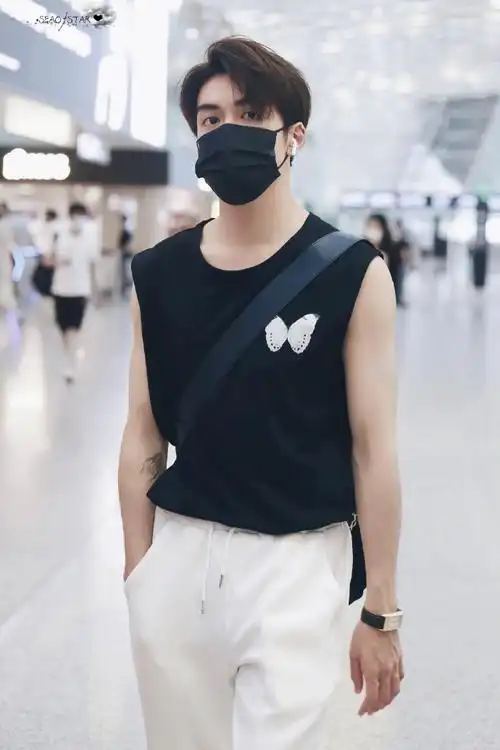 曾舜晞机场私服look##男生穿搭