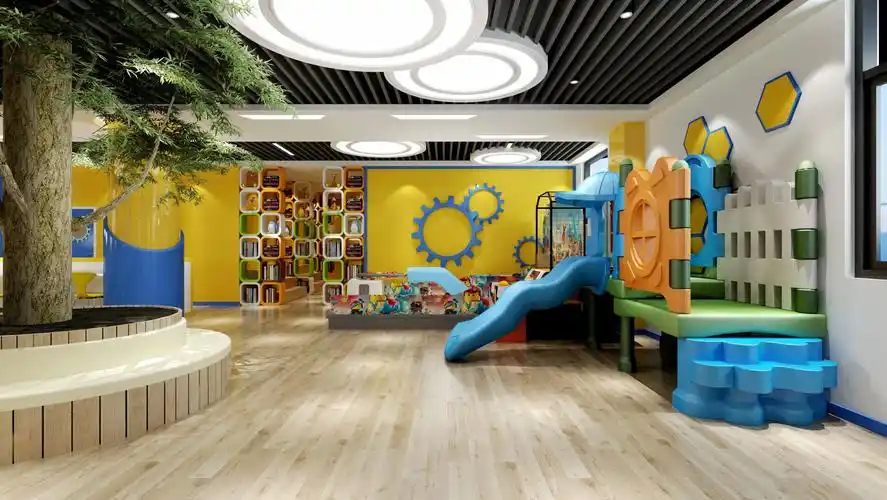 最新儿童培训班装修图片欣赏培训班装修设计效果图片200平米