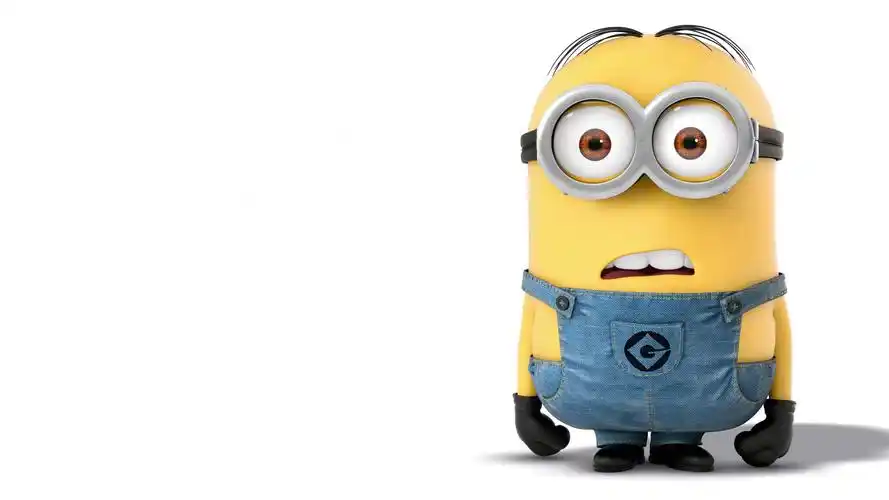 小黄人,姿态,惊喜,搞笑表情,嘴形,桌面壁纸