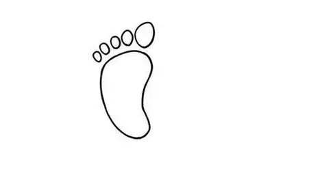 印简笔画简笔画脚掌印脚印简笔画怎么画优质幼儿脚板简笔画脚丫印简