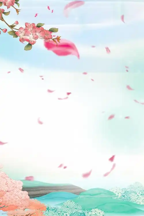 渐变云朵清新背景图