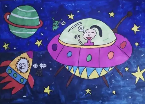 东康新教育学校— 三年级美术 《彩色的梦》课程作业展示