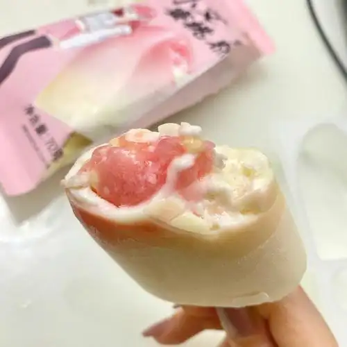 好吃分享蜜桃雪糕