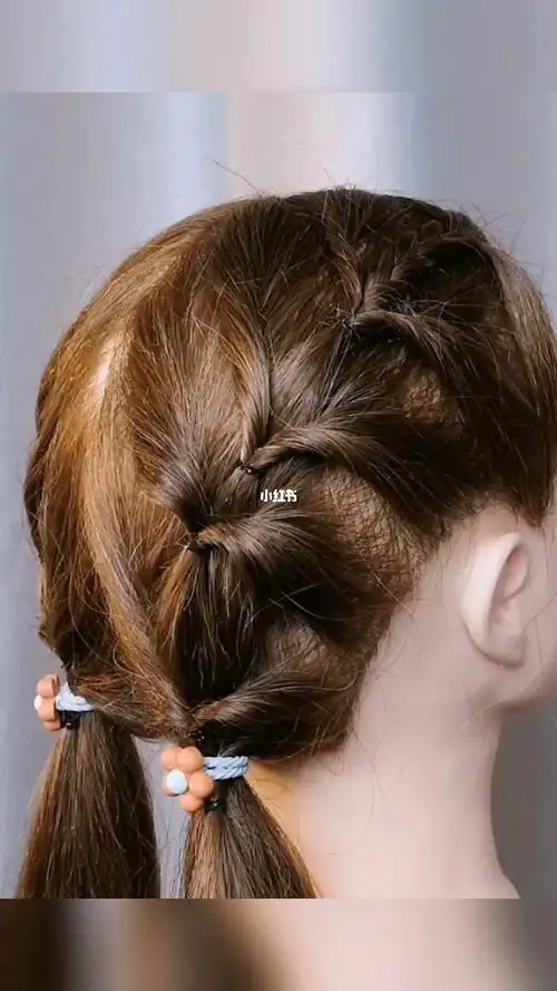 可爱双马尾辫简单好看就挺好