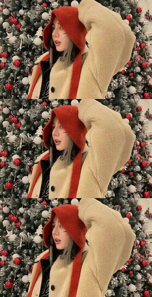 迪丽热巴小红帽三宫格##迪丽热巴的小红帽