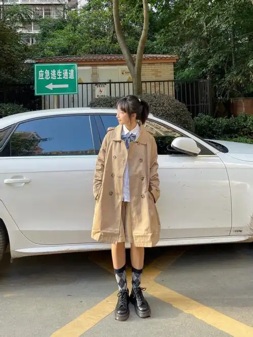一件适合一米五小个子女生的风衣03