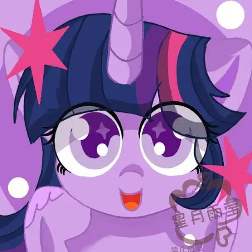 mlp小马宝莉绘画紫悦公主生日快乐