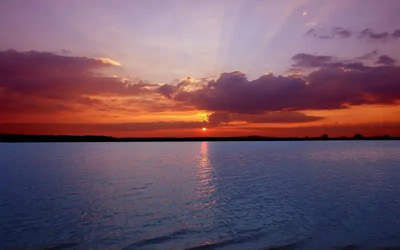 落日夕阳唯美风景图片桌面壁纸