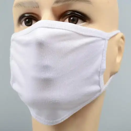 冬季纯棉大二二层白布口罩劳保面罩食品餐饮口罩