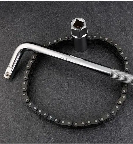 双链条机油滤芯扳手机油格滤清器扳手多功能换机油链条式拆装工具