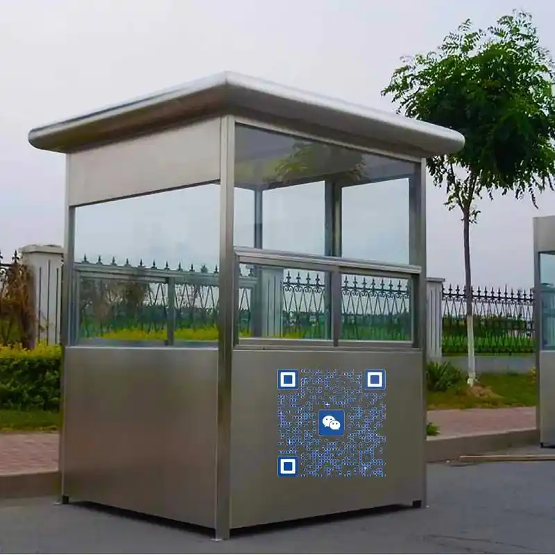 不锈钢岗亭.不锈钢岗亭主材为不锈钢材料,稳固耐用,防雨防晒隔 - 抖音