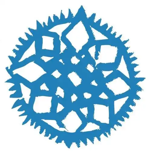 八角形团花剪纸