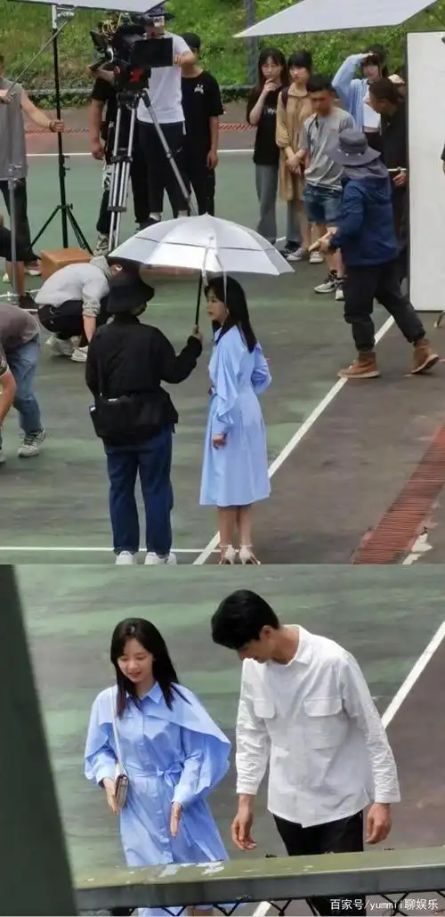 林更新谭松韵《请叫我总监》校园路透照曝光 大家觉得有cp感吗?