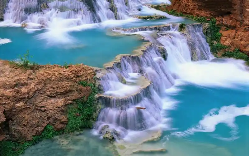 高清秀美瀑布风光河流风光电脑桌面主题壁纸下载大全