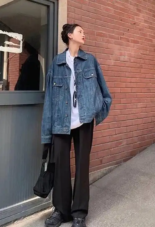 经典不过时的牛仔衣穿搭攻略,照着穿,让你保暖又不失时尚范儿_中裤