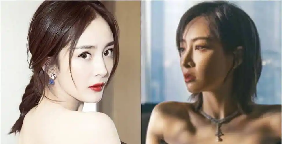 杨幂红毯踩裙底险摔倒,弯腰倒出上围抢风头_礼服_陈伟霆_宋茜