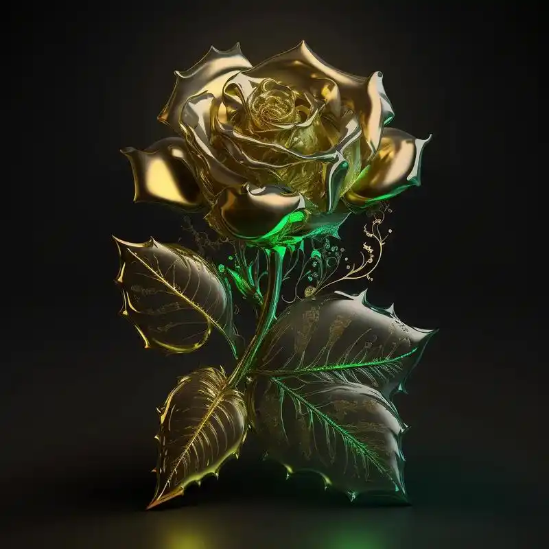 金色的玫瑰代表着失恋嫉妒同时也有祝福和珍重的含义一般不会随便送给