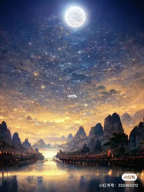 看到月亮就会让我想起一句话