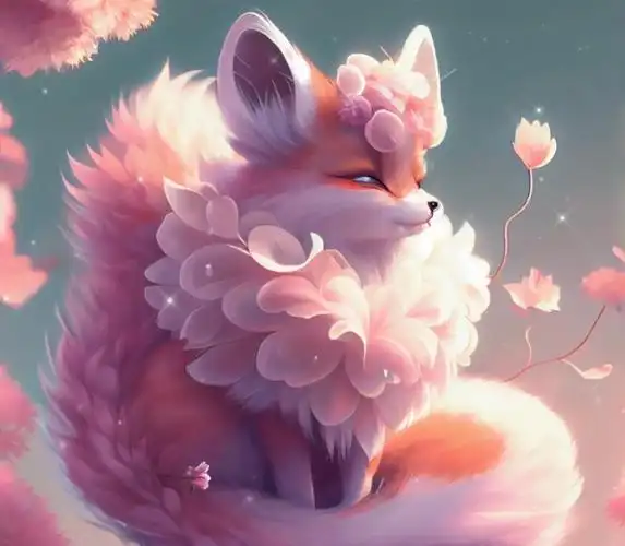 萌萌的粉色小狐狸 - 高清图片,堆糖,美图壁纸兴趣社区