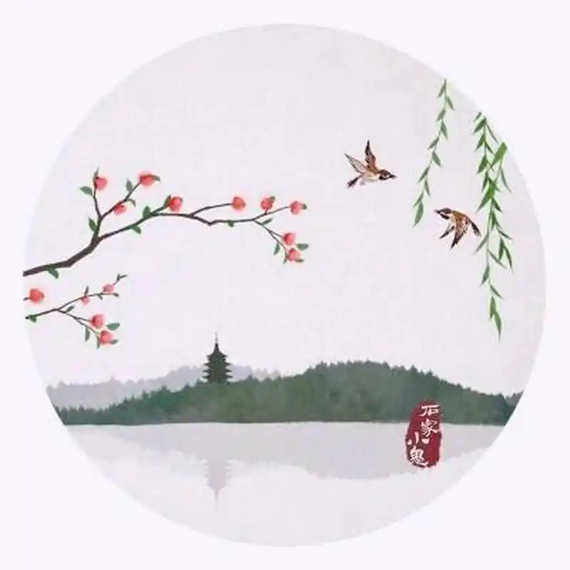 好看美丽的水墨画头像