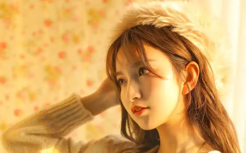 柔美女生性感图片桌面壁纸