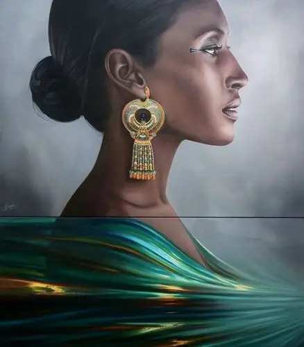 christianevleugels超写实主义肖像绘画作品2