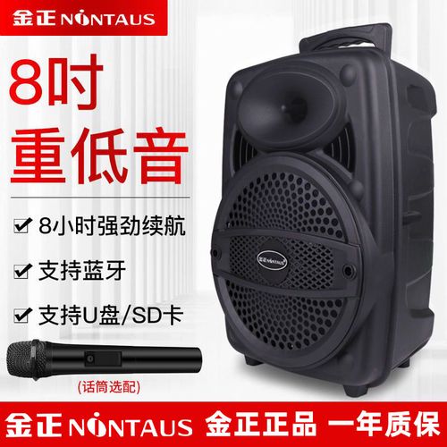 金正广场舞音响户外移动便携式手提音响蓝牙全民k歌话筒家用音箱