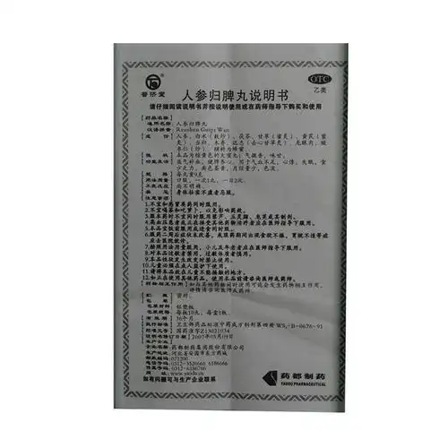 普济堂 人参归脾丸 9g*10丸/盒