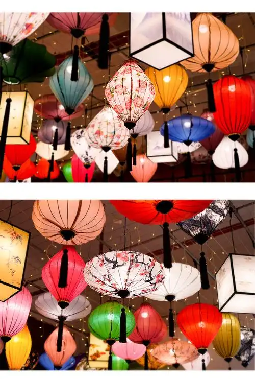 仿古灯笼网红景区拍照户外防水吊顶装饰灯古风场景布置宫灯中国风