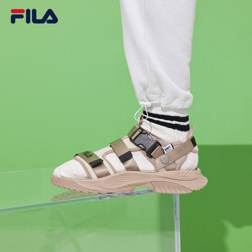 fila×mihara斐乐官方男子凉鞋夏季新款沙滩鞋软底魔术贴凉拖
