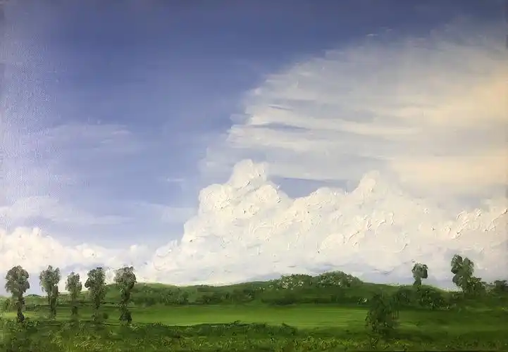 《跟蝴蝶看世界》油画系列