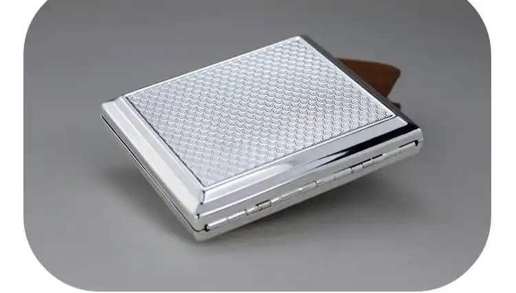 狮子头银烟盒s999足银男士复古银烟具烟装手工现代银器摆件送礼品足银