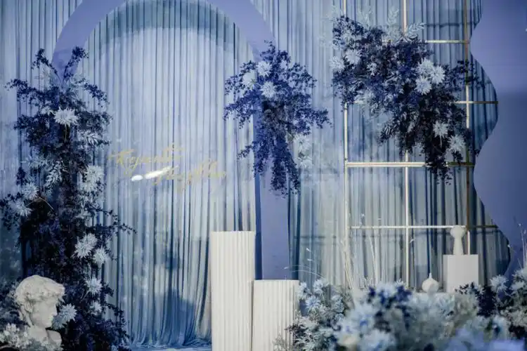 綦江婚礼ins风蓝色系一梵婚礼原创设计