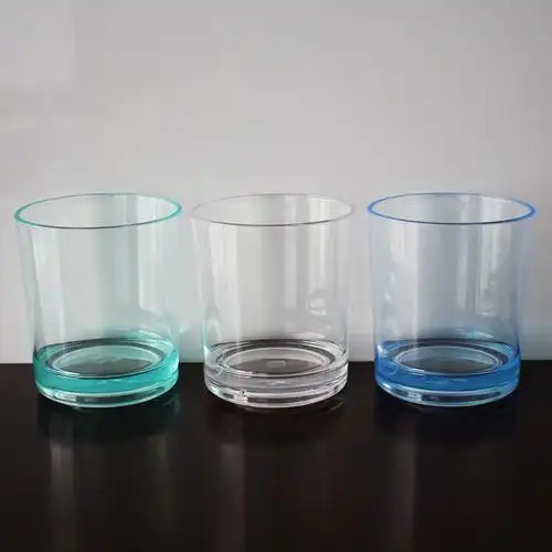 透明亚克力直身塑料杯pc塑胶威士忌杯ps直筒果汁杯tritan水杯定制