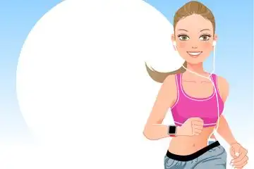 健身矢量图图片-卡通手绘健身矢量图设计素材下载_懒人图库