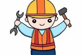 工人叔叔的简笔画贺卡 工人叔叔贺卡