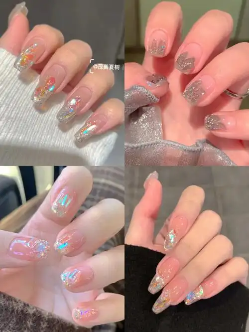 2021年超火的极光钻美甲合集78