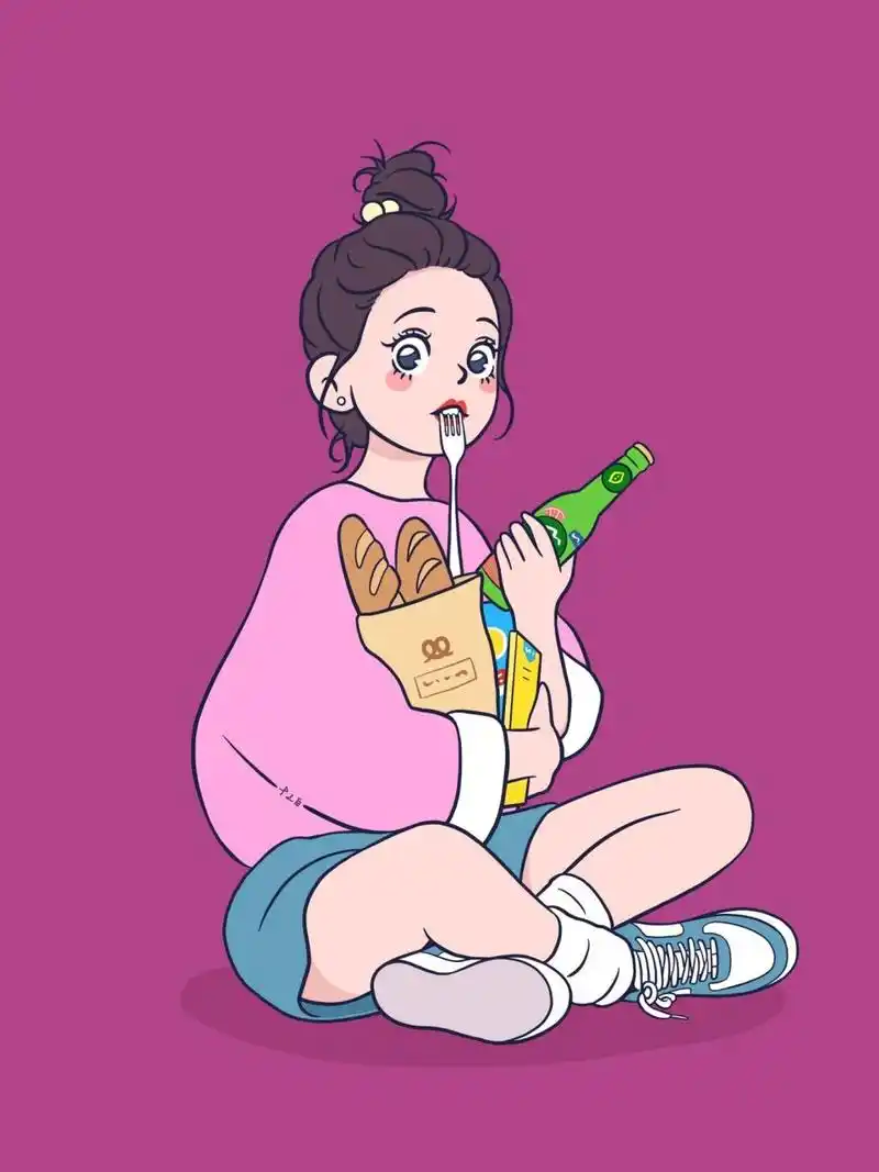 手绘头像# #壁纸# #我的插画日记# #礼物情书# #插画师的小小市集