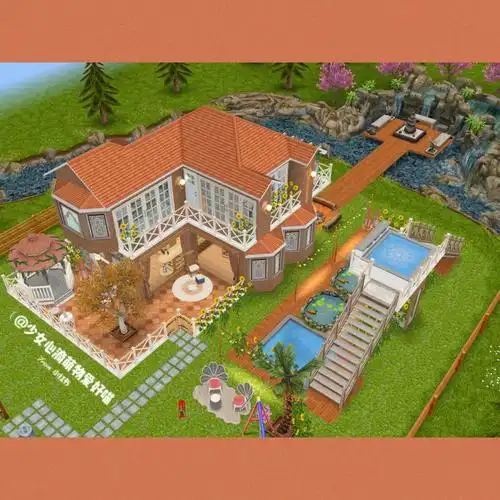 模畅自建世外山水迷你庄园第一弹①