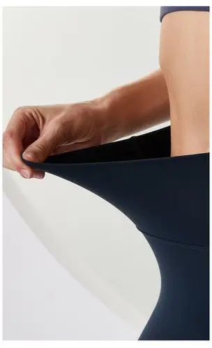 2020秋冬磨毛无尴尬线九分运动健身裤 高腰紧身lulu裸感瑜伽裤女