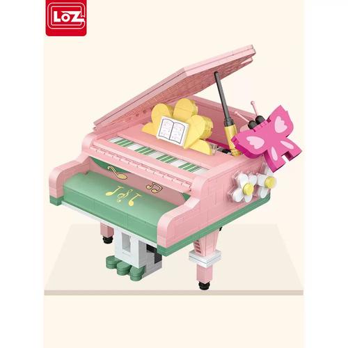 俐智loz小颗粒积木 钢琴益智礼拼装拼搭玩具益智女孩成年少女心物