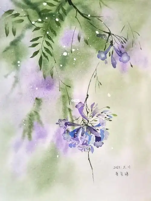 瑶池61碧池纸:获多福300g中粗#水彩临摹  #寻找小红书绘画大神