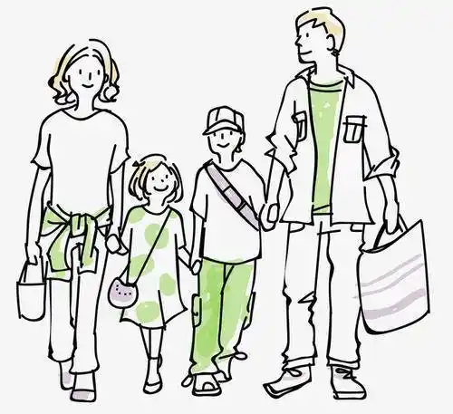 简单的一家四口简笔画四口之家简笔画图片全家福一家四口儿童简笔画