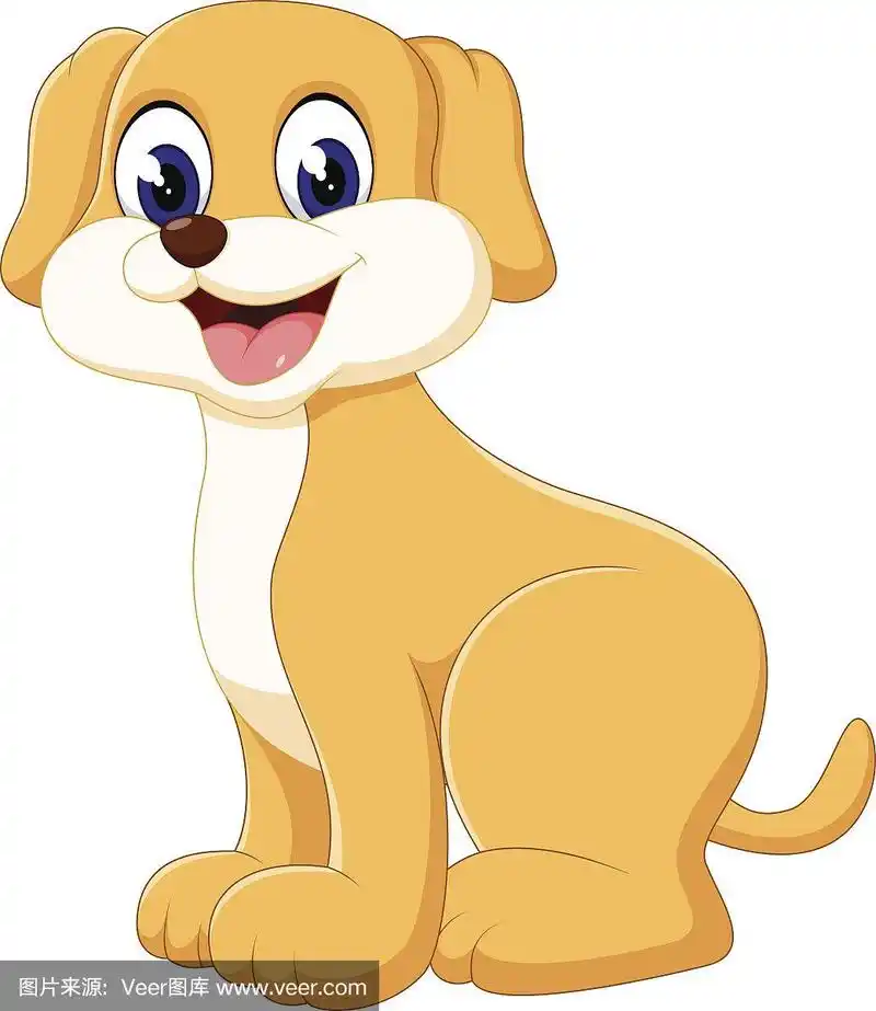 可爱的卡通狗